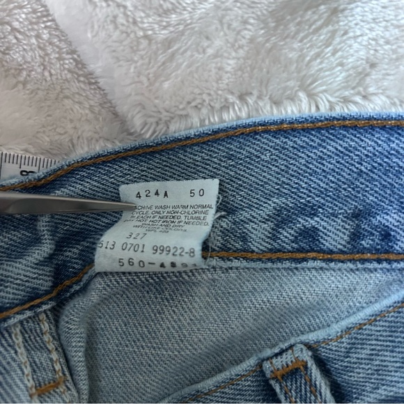 Vintage Levis 560 Jeans Mens 36x30 Blue Denim Loose Fit Tapered Leg Made In USA - Picture 3 of 11